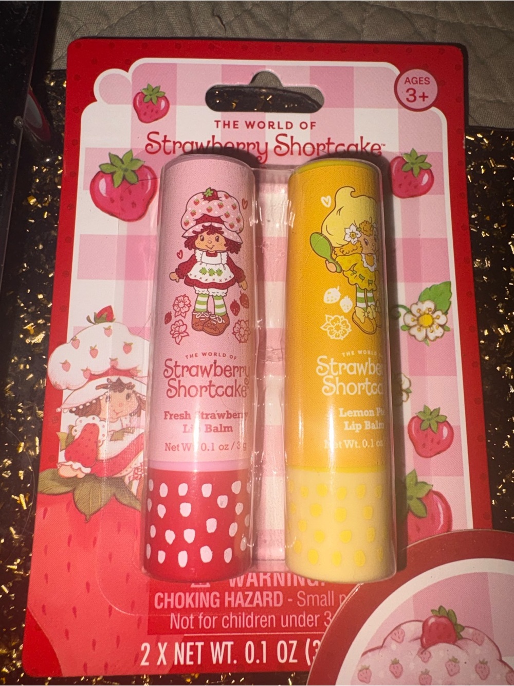 Strawberry Shortcake Strawberry Scented Sugar Lip Scrub - Pink - Picture 3 of 4